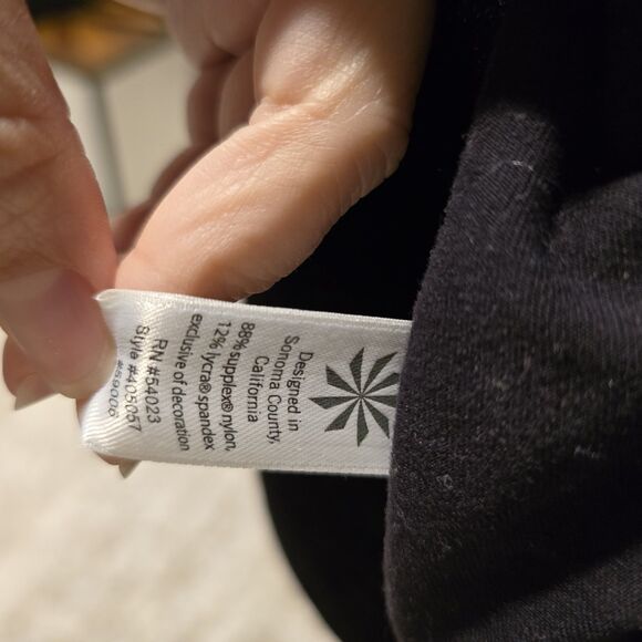 Athleta Rishi Yoga Fitted Jacket Full Zip Womens Small Black Athleisure Workout - Picture 11 of 12